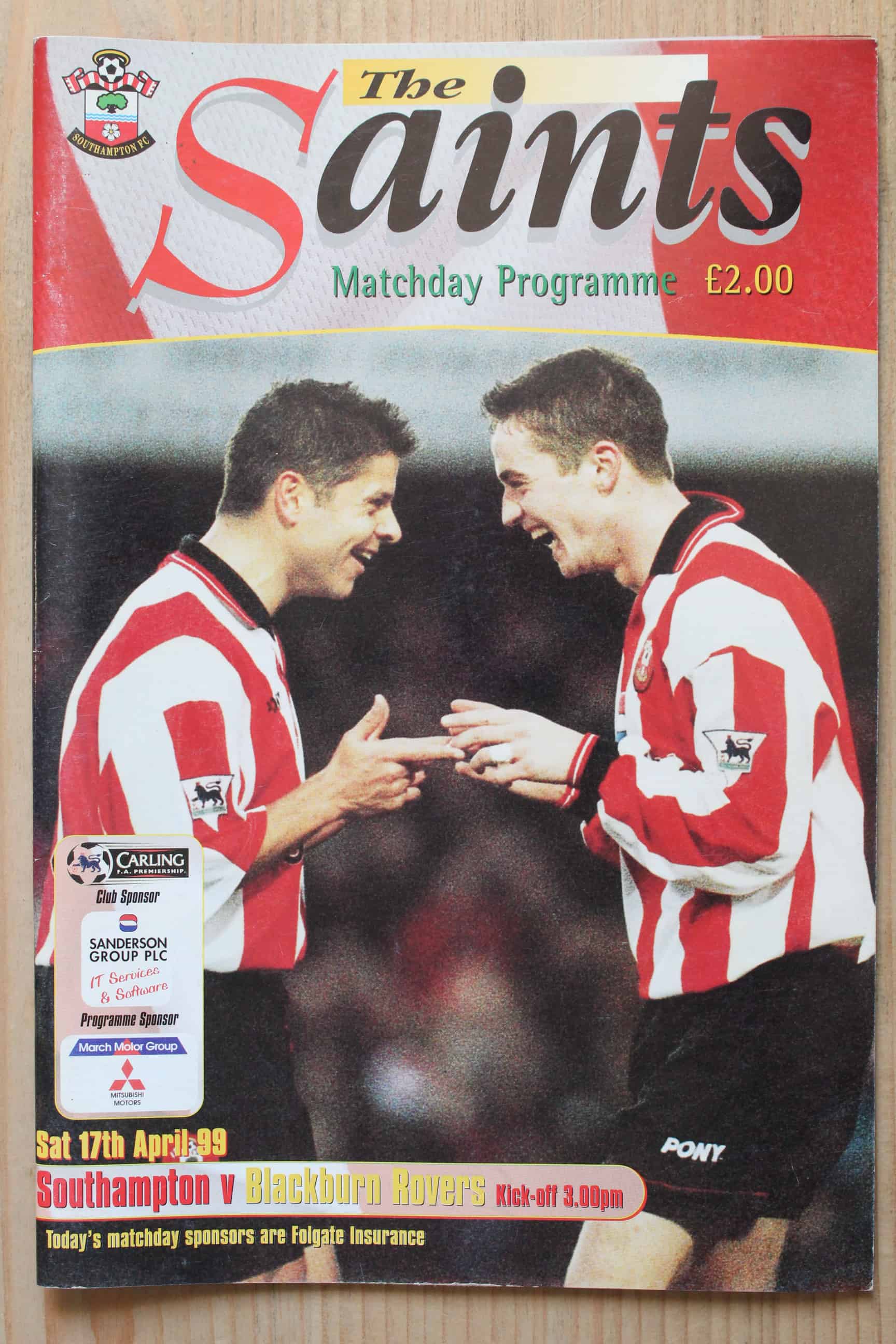 Southampton FC v Blackburn Rovers FC